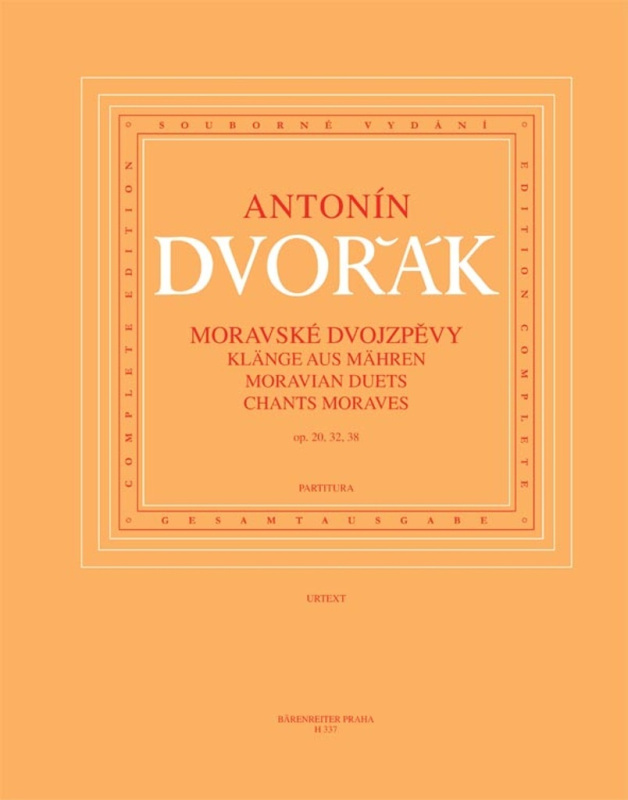 Moravské dvojzpěvy op. 20, 32, 38 - Antonín Dvořák