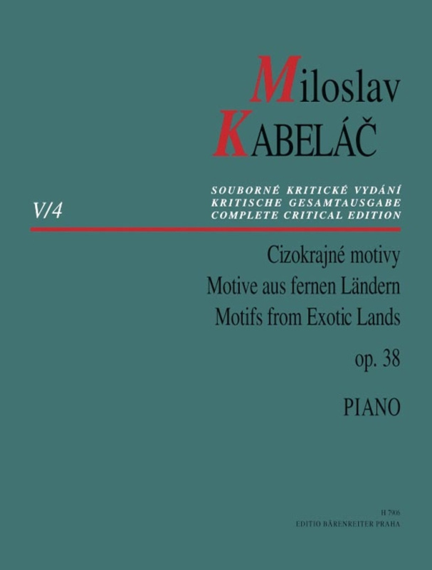 Cizokrajné motivy op. 38 (Piano) - Miloslav Kabeláč - kniha z kategorie Noty