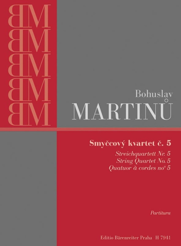Smyčcový kvartet č. 5 - Bohuslav Martinů - kniha z kategorie Noty