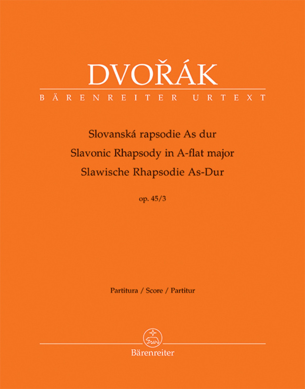 Slovanská rapsodie As Dur op. 45/3 (Partitura / Score / Partitur) - kniha z kategorie Noty