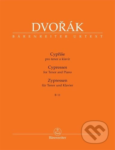 Cypřiše pro tenor a klavír - Antonín Dvořák - kniha z kategorie Hudba