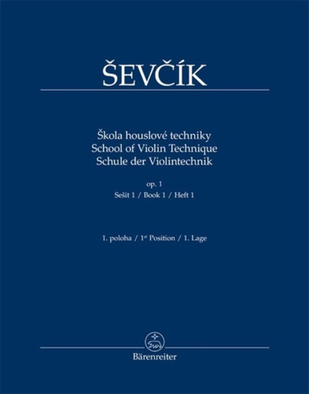 Škola houslové techniky op. 1, sešit 1, 1. poloha - Otakar Ševčík