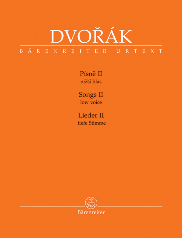 Písně II - nižší hlas - Antonín Dvořák, Veronika Vejvodová (Editor) - kniha z kategorie Hudba