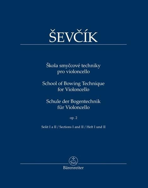 Škola smyčcové techniky pro violoncello op. 2, sešit I a II - Otakar Ševčík