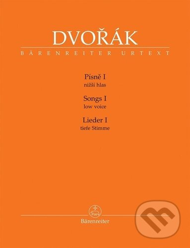 Písně I (nižší hlas) - Antonín Dvořák - kniha z kategorie Hudba