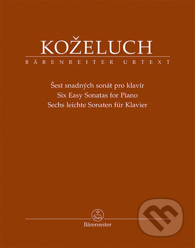 Šest snadných sonát pro klavír - Leopold Koželuh - kniha z kategorie Noty