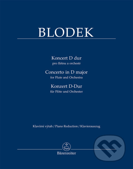 Koncert D dur pro flétnu a orchestr - Vilém Blodek - kniha z kategorie Noty