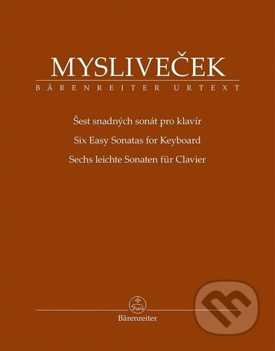 Šest snadných sonát pro klavír - Josef Mysliveček - kniha z kategorie Hudba
