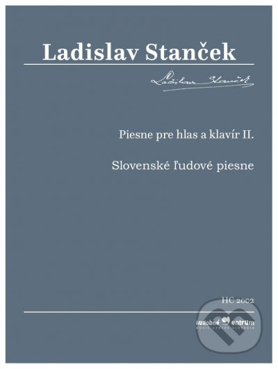 Piesne pre hlas a klavír II. (Slovenské ľudové piesne) - kniha z kategorie Noty