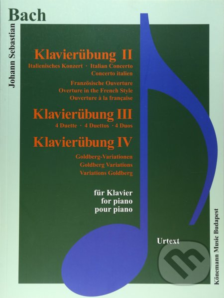 Klavierübung II-IV - Johann Sebastian Bach - kniha z kategorie Noty