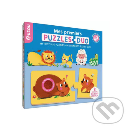 AUZOU Moje prvé dotykové hmatové puzzle - Zvieracia rodina