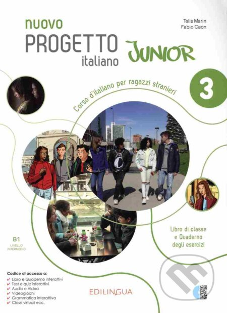 Nuovo progetto italiano junior 3 libro di classe e quaderno degli esercizi - kniha z kategorie Jazykové učebnice a slovníky