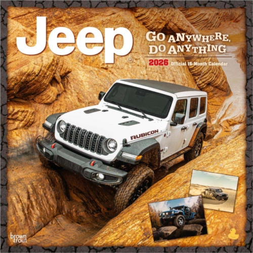 Jeep 2026 Square Flap Calendar BrownTrout
