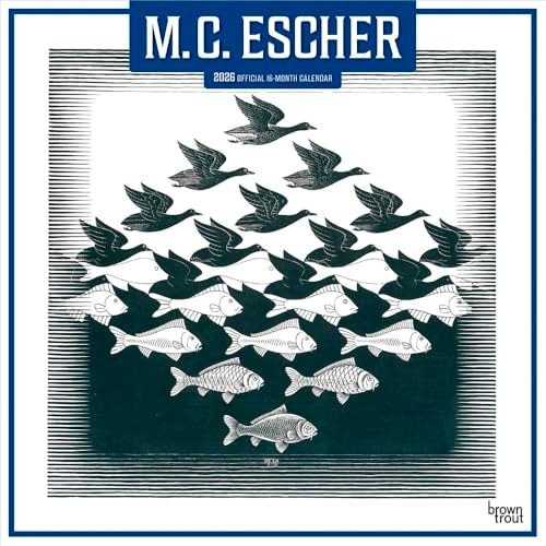 M.C. Escher 2026 Square Flap Calendar BrownTrout