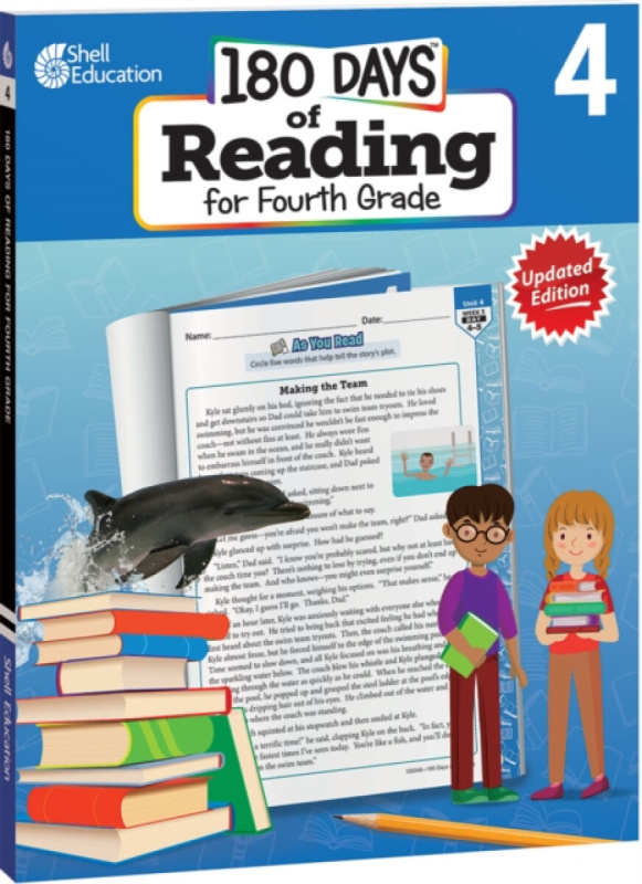 Shell Educational Publishing 180 Days™: Reading for Fourth Grade, 2nd Edition - Kemp, Kristin a Slepian, Curtis