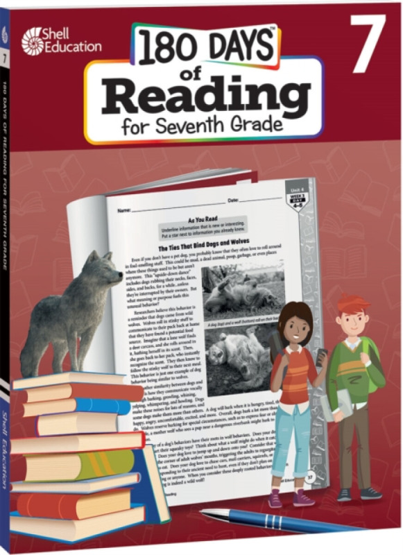 Shell Educational Publishing 180 Days™: Reading for Seventh Grade - Rhatigan, Joe a Davies, Monika a Edgerton, Jennifer