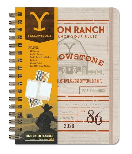 2026 Yellowstone: The Dutton Ranch 13-Month Weekly Planner INSIGHT EDITIONS