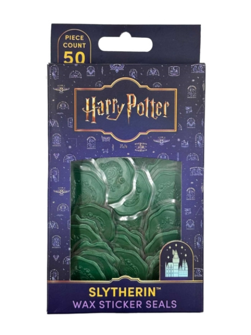 INSIGHT EDITIONS Harry Potter: Slytherin Wax Sticker Seals (Set of 50) - Insight Editions