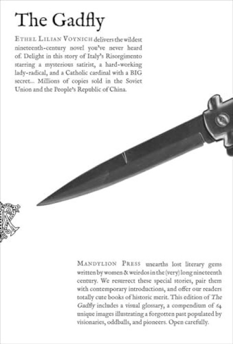 Mandylion Press Gadfly, the - Lilian, Voynich, Ethel