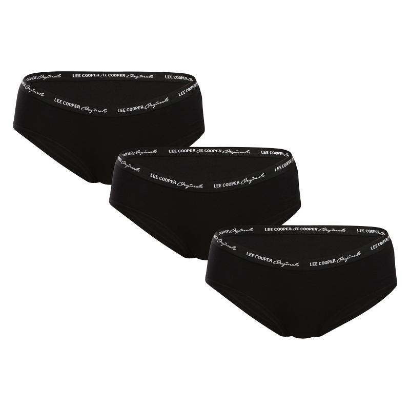 3PACK dámské kalhotky Lee Cooper černé (PO41046) S