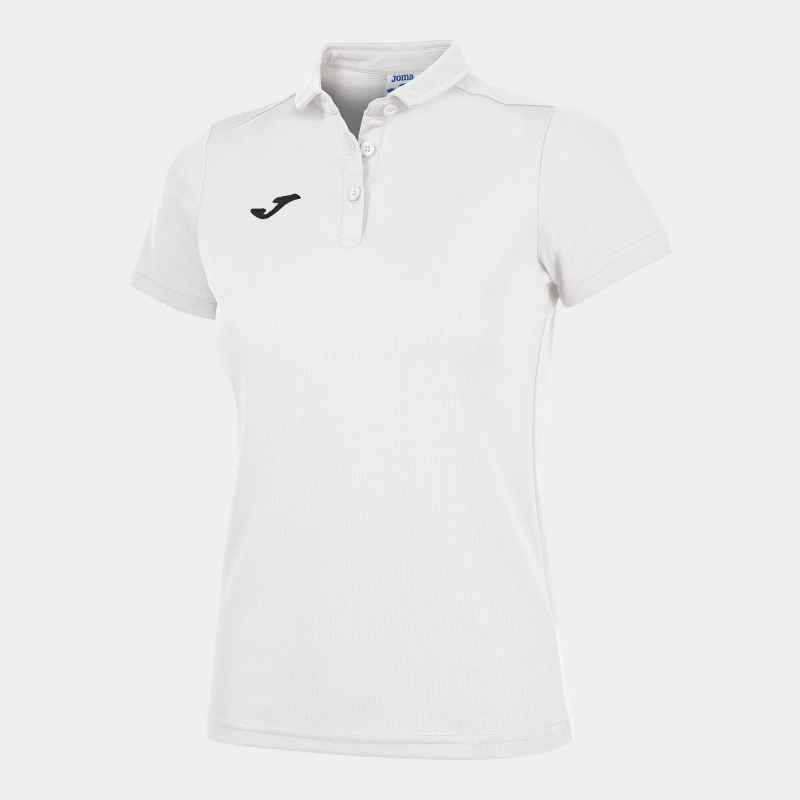 Dámské triko Joma Hobby Women Polo Shirt S/S White Velikost: S