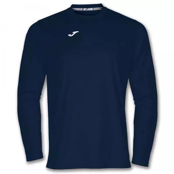 Pánské/chlapecké tričko Joma T-Shirt Combi L/S dark navy M fluor turquoise Krátký rukáv
