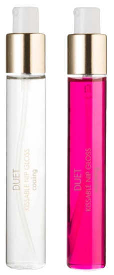 Bijoux Indiscrets DUET KISSABLE NIP GLOSS - Cooling & Warming (2x13 ml)