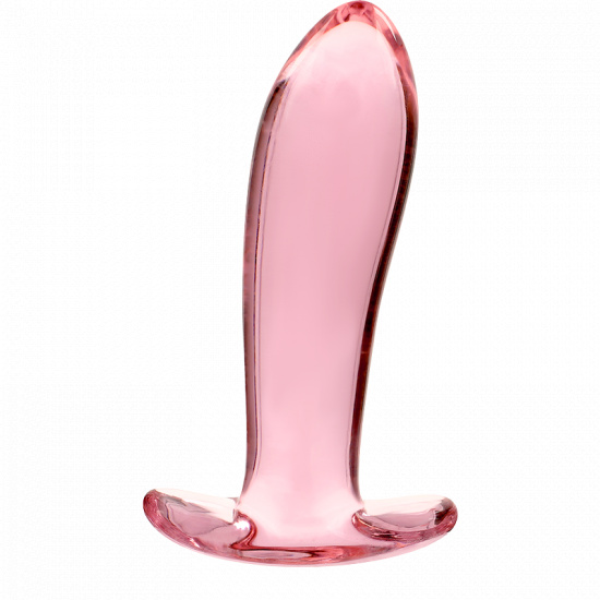 Skleněný anální kolík Orbitline (12,5 cm), růžová