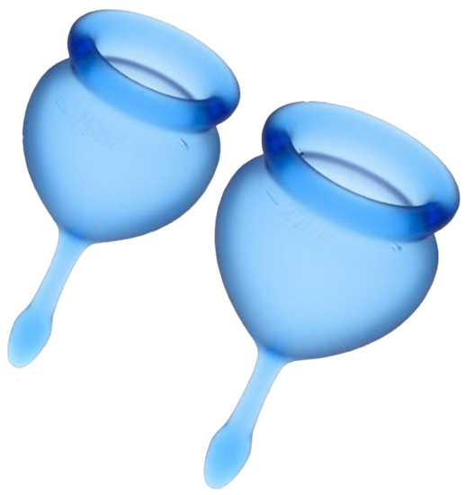 SATISFYER FEEL GOOD MENSTRUAL CUP DARK BLUE 15+20ML