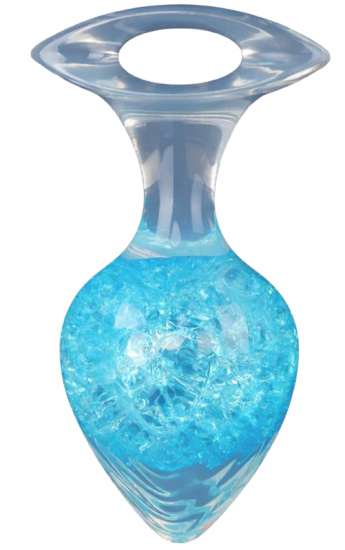 Anální kolík Blue Glimmer (8,7 cm)