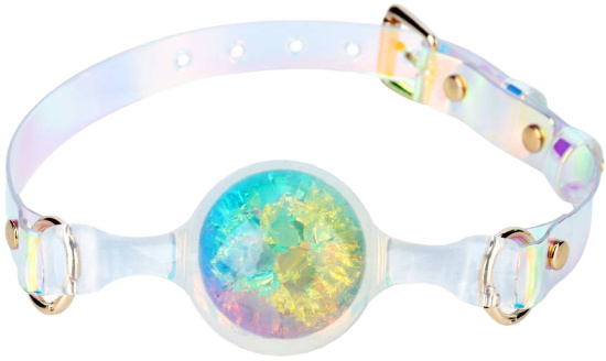 Silikonový roubík Crystal Bloom Gag
