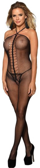 Halter Top Fishnet Bodystocking L-2XL