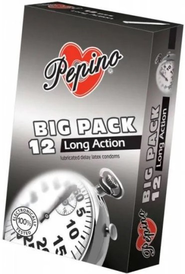 Pepino Long Action – tlumivé kondomy (12 ks)