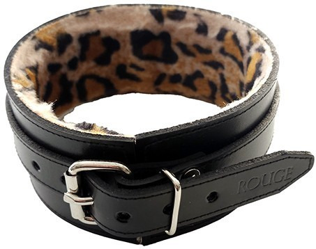 ROUGE Collar Black/Leopard Print