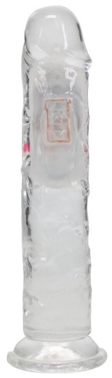 RealRock by Shots LED Vibrating Straight Cock - 7 / 18 cm - Transparent