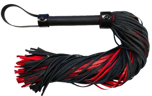 ROUGE Leather Flogger (Burgundy with Black Accessories Ananconda)