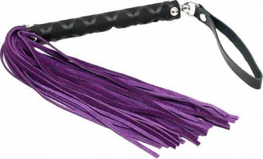 Kožené důtky Purple Swish (35 cm)