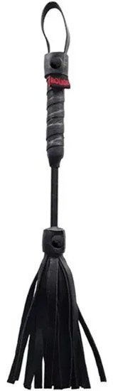 Rouge Leather Mini Flogger Black