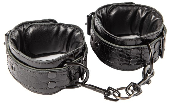 Kožená pouta na kotníky Sexy Elephant – Noir Croc Ankle