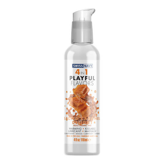 Lubrikant 4 v 1 s příchutí Slaný karamel - 118 ml