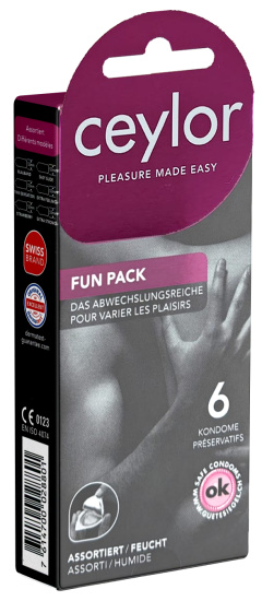 Ceylor Single: Fun-Pack, 6 condoms