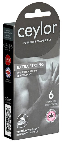 Ceylor Single: Extra Strong, 6 extra strong condoms