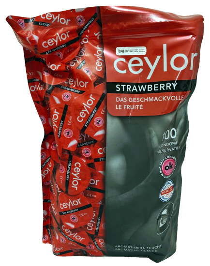 Ceylor Bulk-Pack: Strawberry, 100 pcs