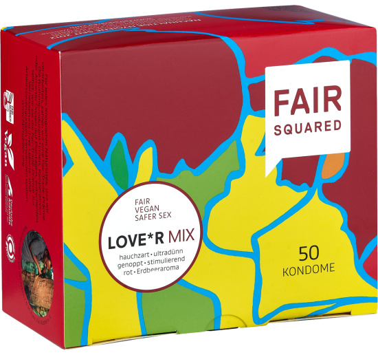 Fair Squared Single: Love*r Mix condoms 50 pcs