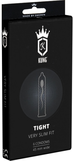 Kung Single: Tight, very slim condoms 6 pcs