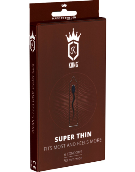 Kung Single: Super Thin, 6 super thin condoms