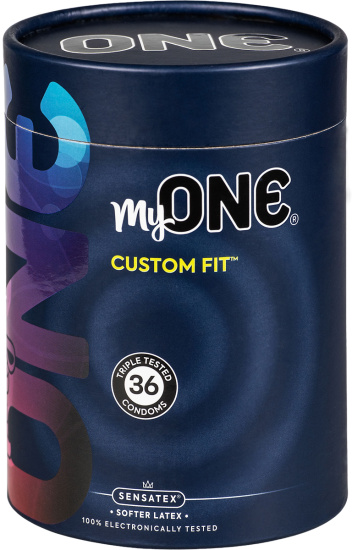 MyOne Maxi-Pack: Custom Fit, size 53C, 36 condoms