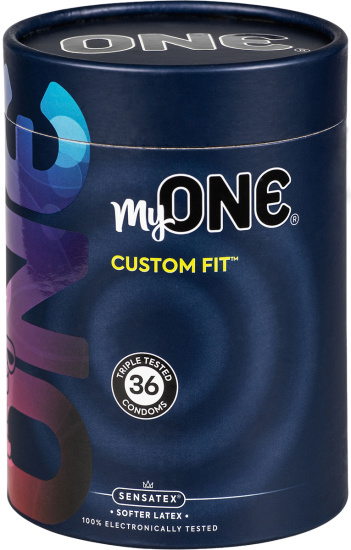 MyOne Maxi-Pack: Custom Fit, size 57G, 36 condoms