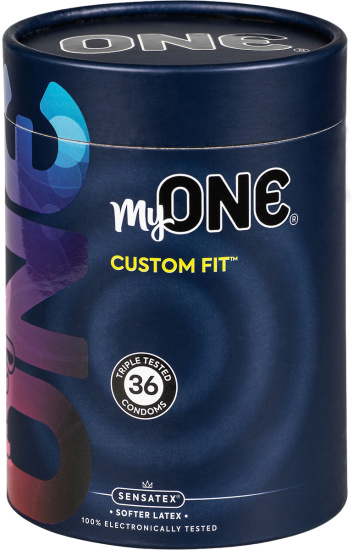 MyOne Maxi-Pack: Custom Fit, size 57H, 36 condoms