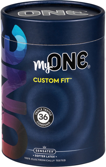 MyOne Maxi-Pack: Custom Fit, size 57J, 36 condoms